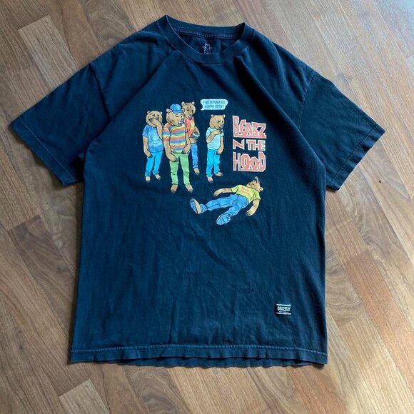 Grizzly Griptape Bearz in The Hood Graphic T-Shirt - Picture 1 of 8